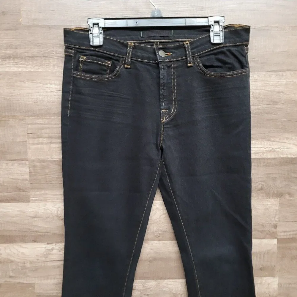 J Brand‎ Cigarette Mid Rise 814 Jeans Black Wsh Womens Size 29 Denim Straight